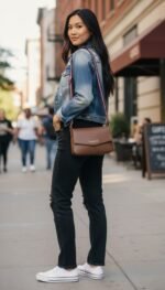 Tommy Hilfiger Flap Sling Bag (Plain Brown) - Image 2