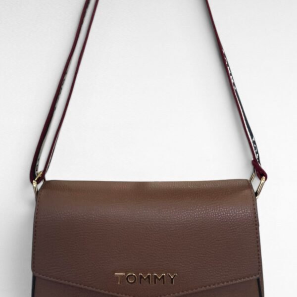 Tommy Hilfiger Flap Sling Bag (Plain Brown)