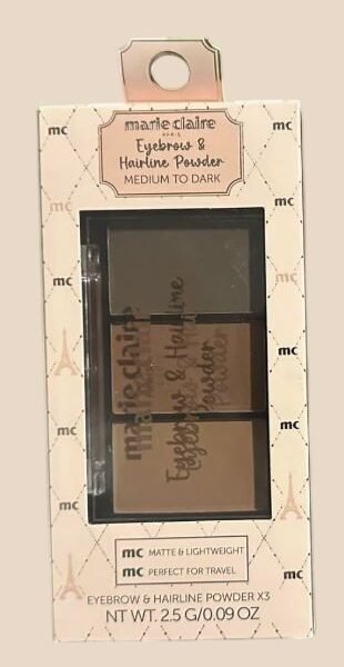 MARIE CLAIRE EYEBROW & HAIRLINE POWDER MEDIUM TO DARK MCEH-369