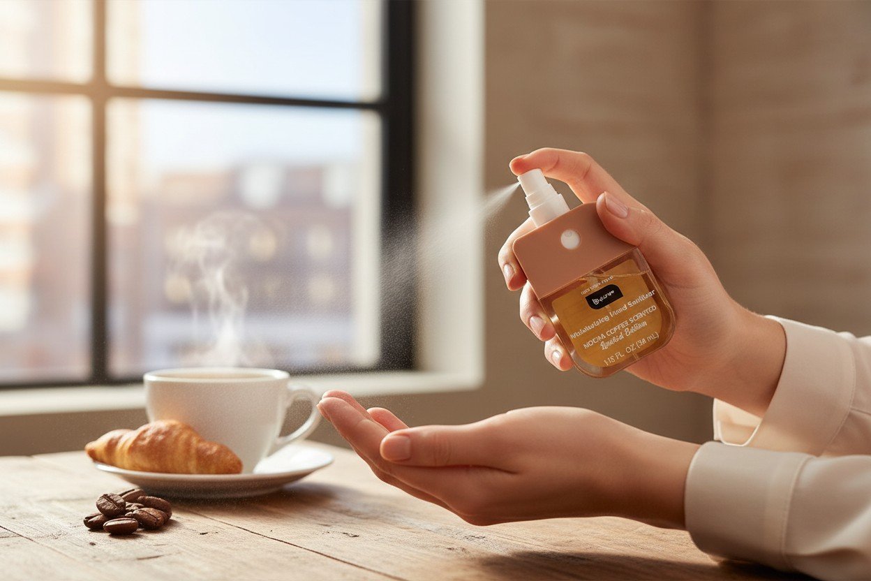 BPURE MOISTURIZING HAND SANITIZER MOCHA COFFEE SCENTED BPS-348 - Image 2